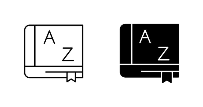 Dictionary Vector Icon