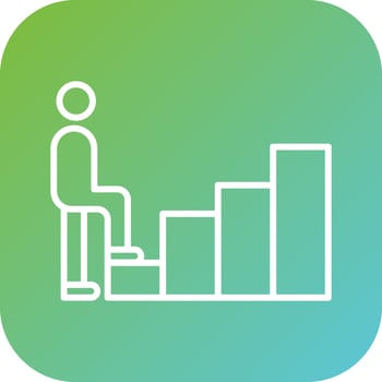First Step Vector Icon Style