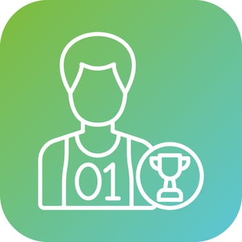 Champion Female Vector Icon Style