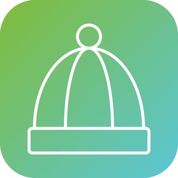 Beanie Vector Icon Style