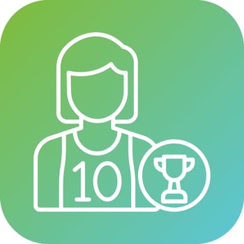 Champion Male Vector Icon Style