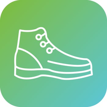 Hiker Boots Vector Icon Style
