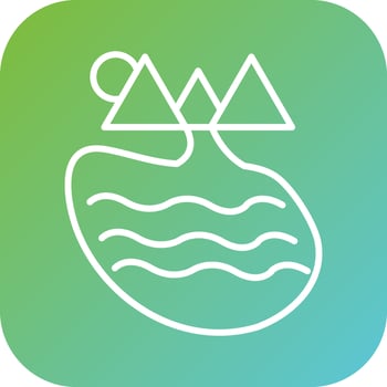 Lake Vector Icon Style
