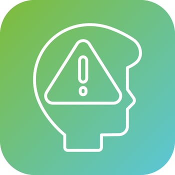 Cautious Vector Icon Style