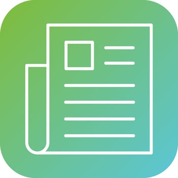 Newspaper Article Vector Icon Style