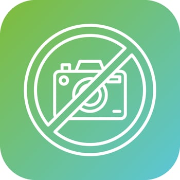 No Camera Vector Icon Style