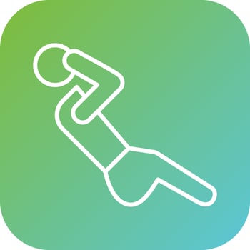 Sit Up Vector Icon Style