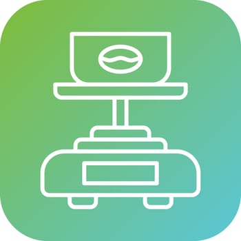 Coffee Scale Vector Icon Style