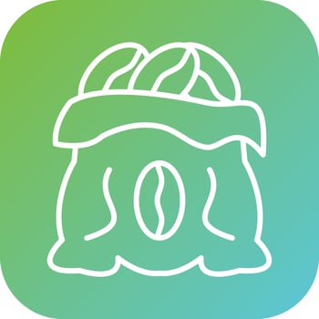 Coffee Sack Vector Icon Style