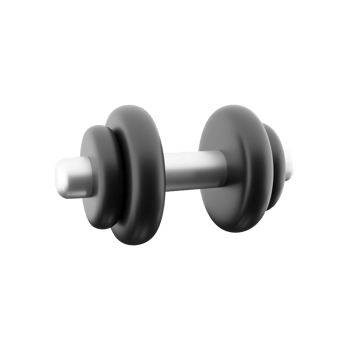 3d rendering strength training weight lifting barbell 3d icon 3d illustration gym equipment fitness theme png