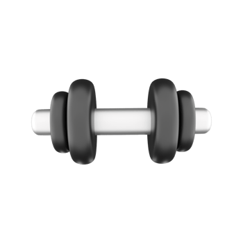 3d rendering strength training weight lifting barbell 3d icon 3d illustration gym equipment fitness theme png
