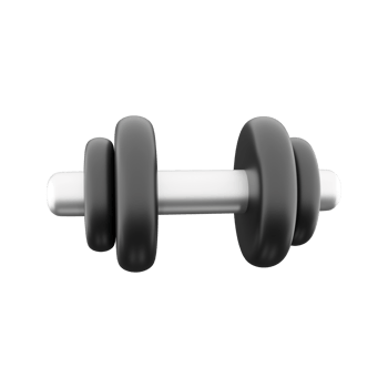 3d rendering strength training weight lifting barbell 3d icon 3d illustration gym equipment fitness theme. png