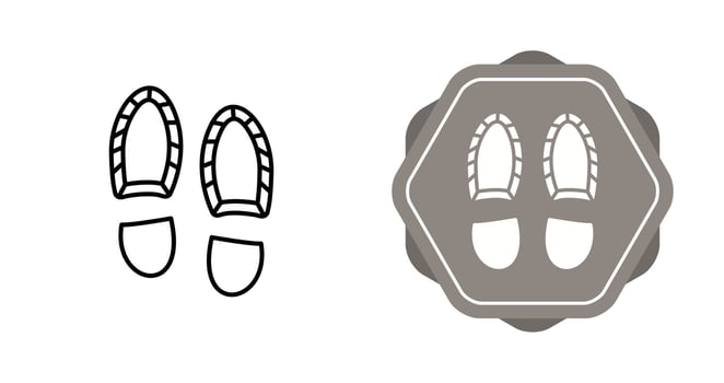 Footprint Vector Icon