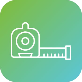 Measuring Tape Vector Icon Style