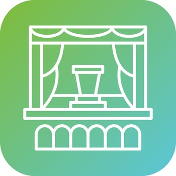Auditorium Vector Icon Style