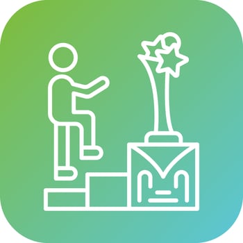 Award Presentation Vector Icon Style