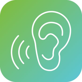Hearing Vector Icon Style