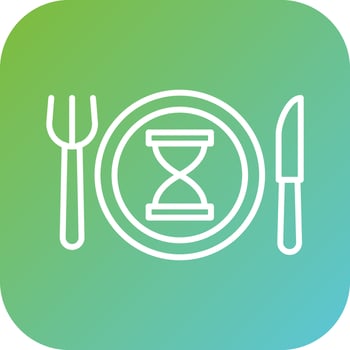 Eating Slowly Vector Icon Style