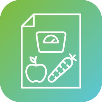 Dieting Tips Vector Icon Style