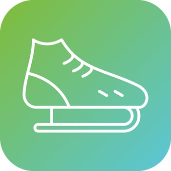 Ice Skates Vector Icon Style