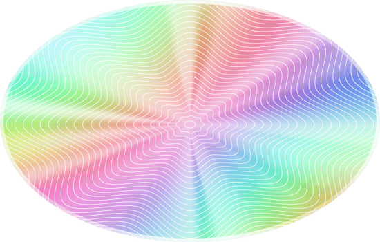 Holographic sticker. Rainbow label gradient stamp. Metal texture badge. Iridescent rainbow foil in ellipse shape. Neon emblem png