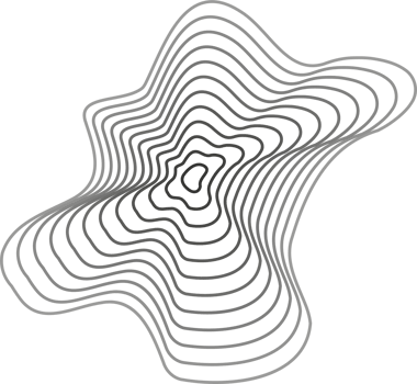 Abstract topography circles. Organic texture shape. Outline illustration png
