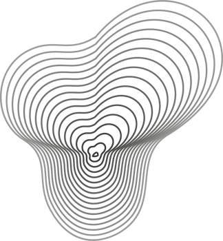 Abstract topography circles. Organic texture shape. Outline illustration png