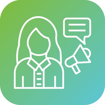 Influencer Female Vector Icon Style