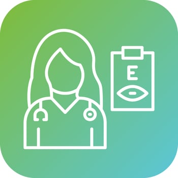 Optometrist Female Vector Icon Style