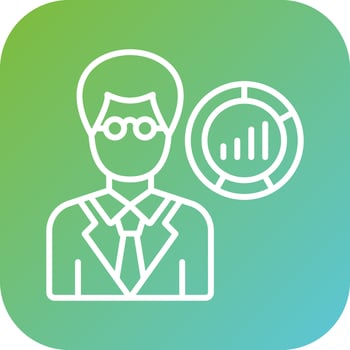 Data Scientist Male Vector Icon Style