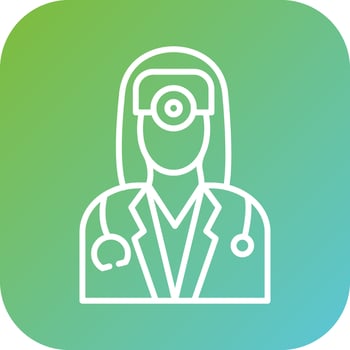 Ophthalmologist Female Vector Icon Style