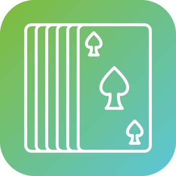 Card Deck Vector Icon Style