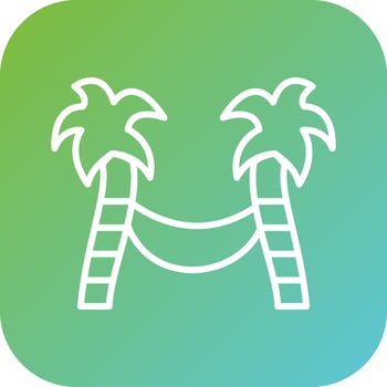 Hammock Vector Icon Style