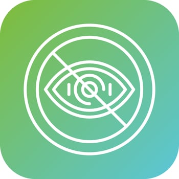 Legal Blindness Vector Icon Style