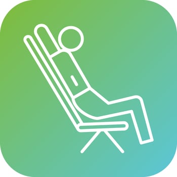 Leaned Back Vector Icon Style