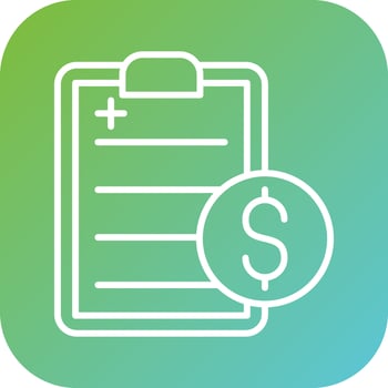 Medical Bill Vector Icon Style
