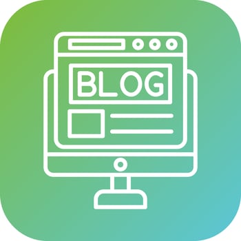 Blog Vector Icon Style