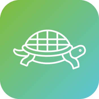 Sea Turtle Vector Icon Style