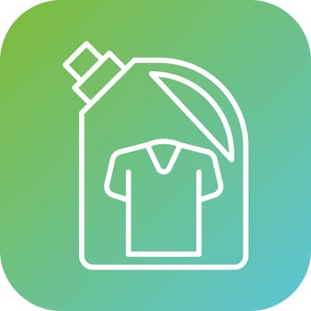 Natural Laundry Deterge Vector Icon Style