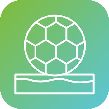 Beach Soccer Vector Icon Style