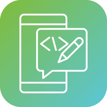Edit Code Vector Icon Style