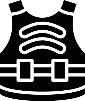 Bulletproof Vest Vector Icon Style