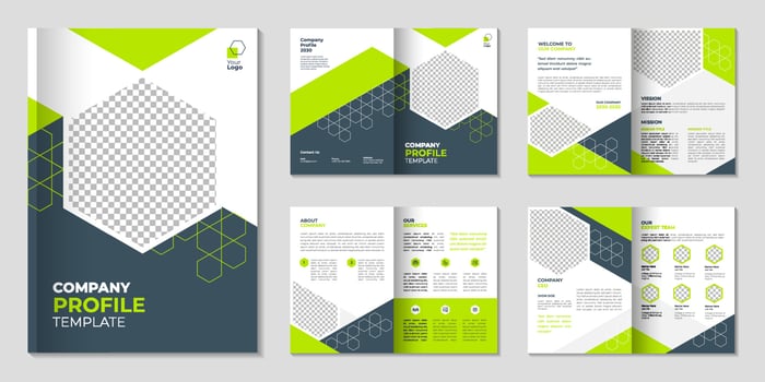 General Company Profile Design Template vector