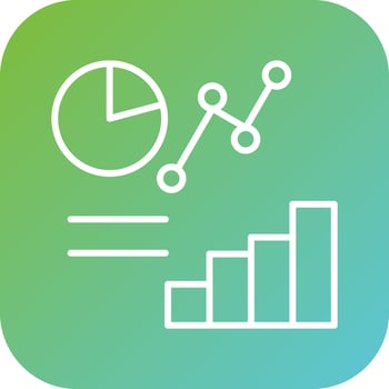 Market Analytics Vector Icon Style
