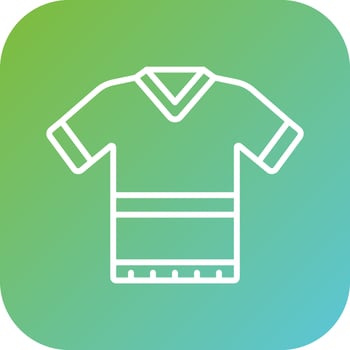 Rugby Shirt Vector Icon Style