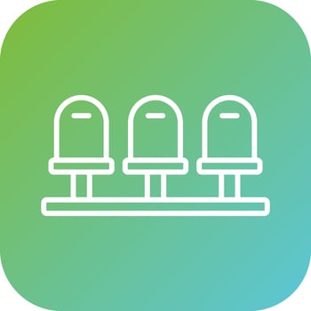 Stadium Seats Vector Icon Style