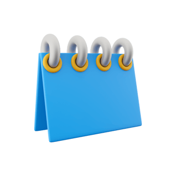 3d render Valentines day Calendar icon. Minimal concept. 3d rendering calendar and two hearts icon. Valentines day Calendar. png