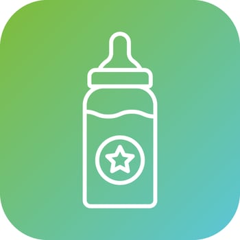 Baby Feeder Vector Icon Style
