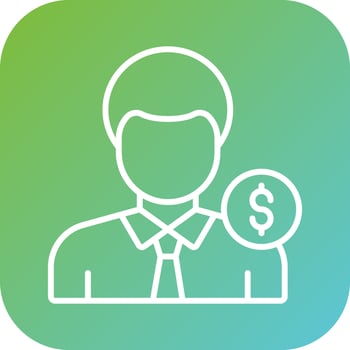 Salesman Vector Icon Style