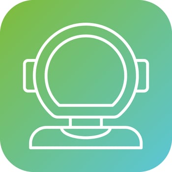 Diving Helmet Vector Icon Style